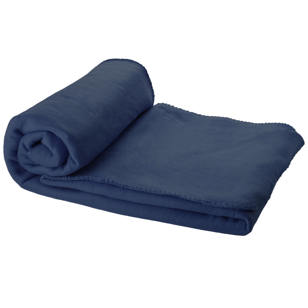 Huggy fleece plaid blanket with carry pouch 150x120 cm