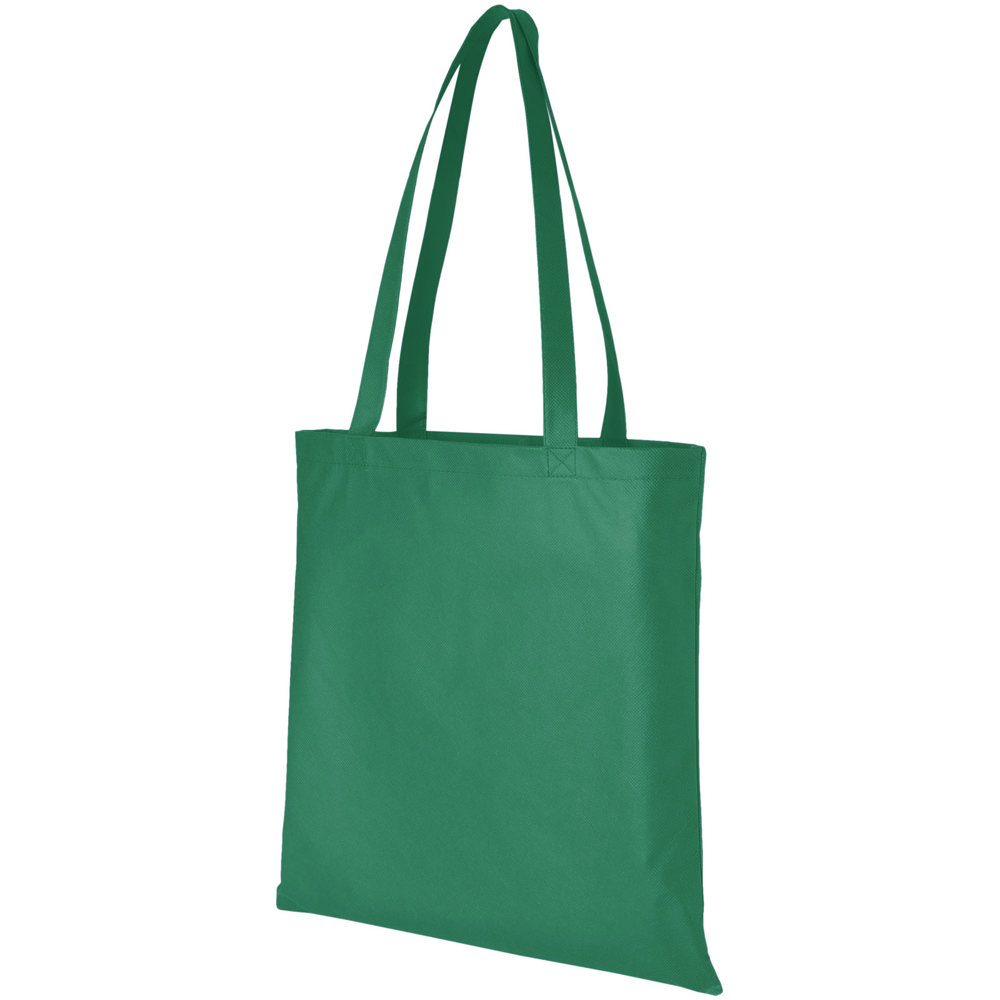 Zeus large non-woven convention tote bag 6L - Green