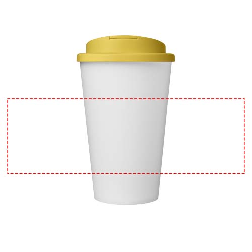 Americano® Eco 350 ml recycled tumbler with spill-proof lid