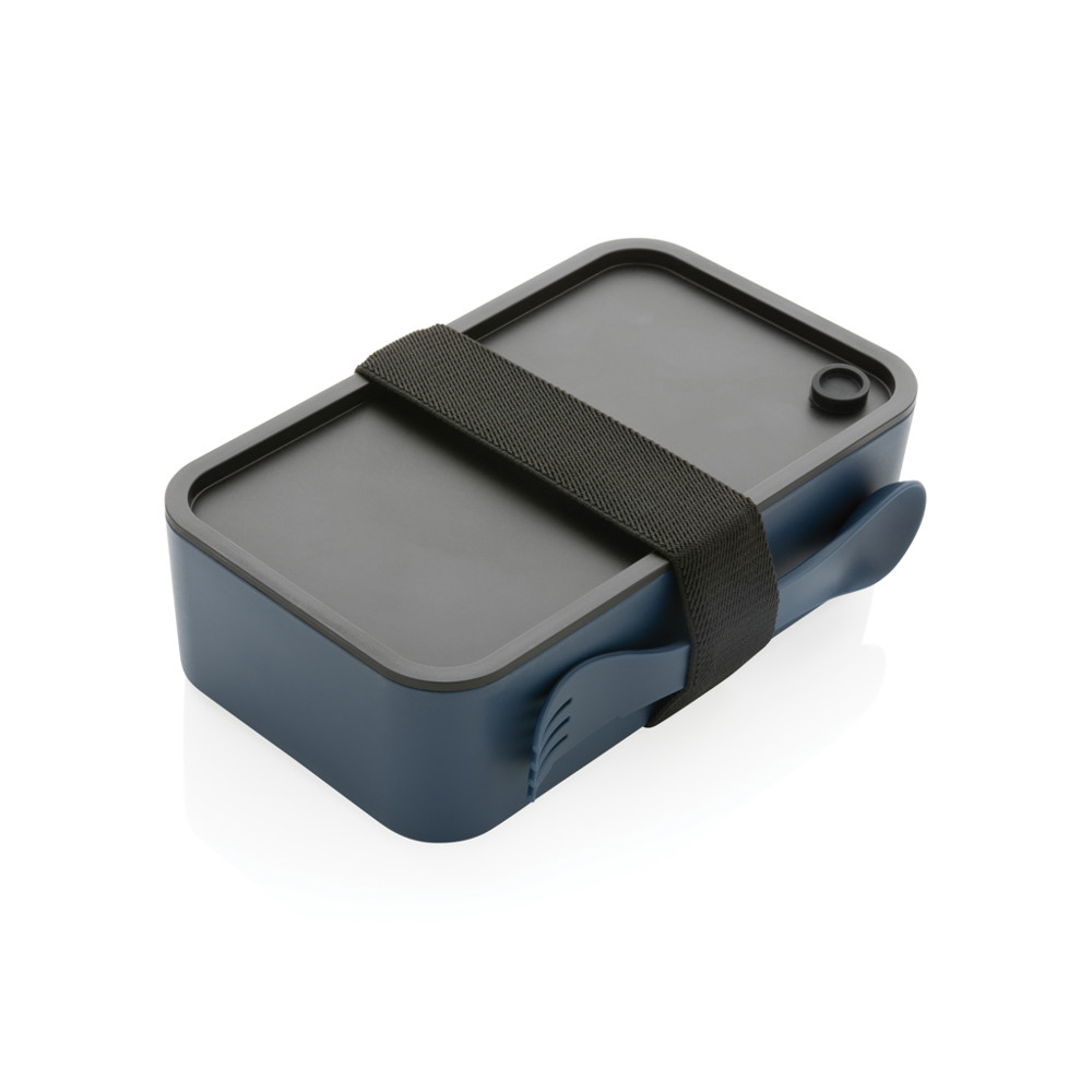 PP lunch box with spork - navy (± PMS 289)