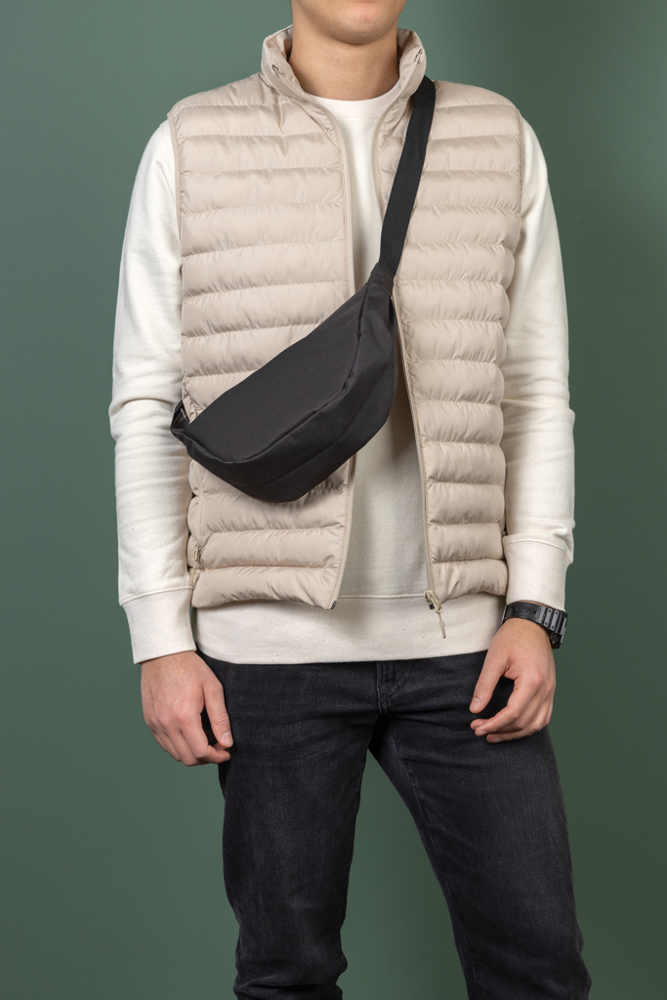 Crescent AWARE™ RPET half moon sling bag