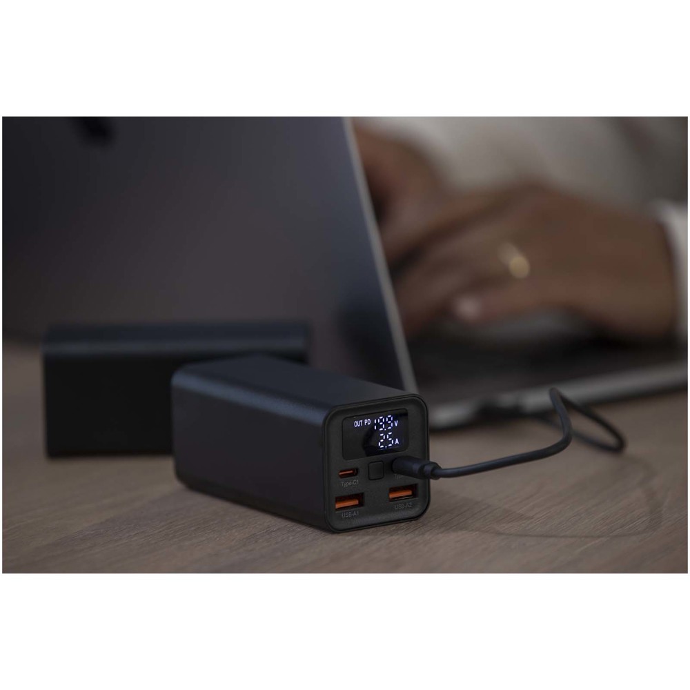 Acamar 20.000 mAh 70W recycled aluminium laptop power bank