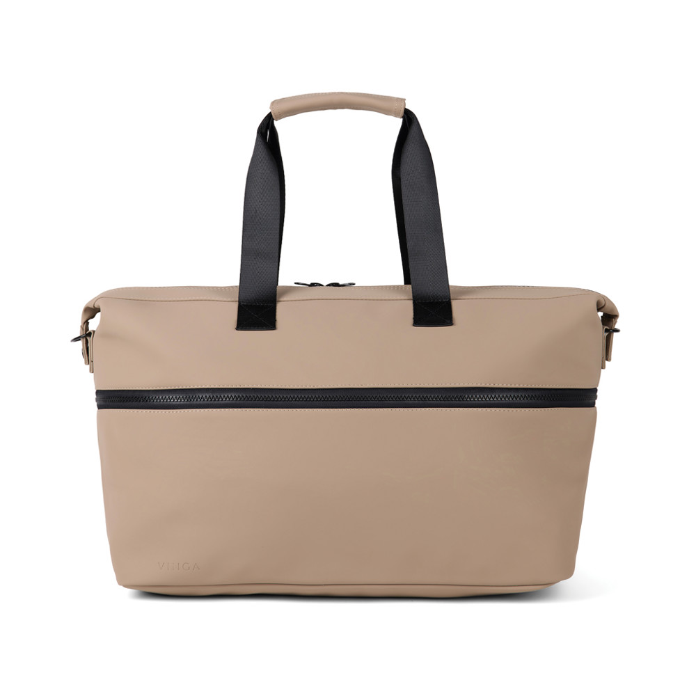 VINGA Baltimore RCS expandable weekend bag - greige (± PMS 16-0906 TPG)