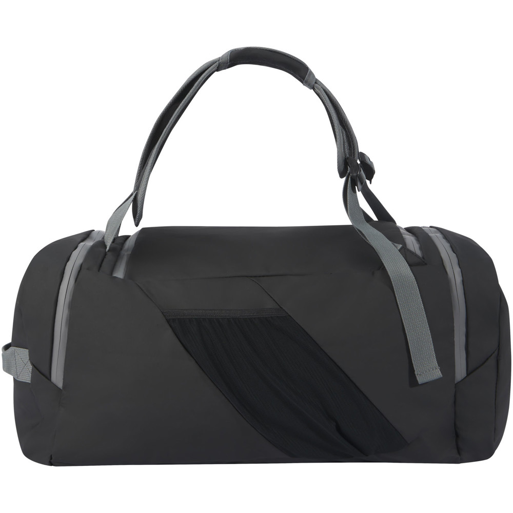 Aqua GRS recycled water resistant duffel backpack 35L