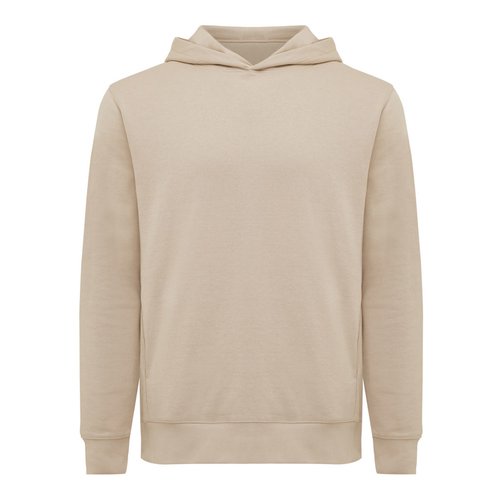 IQONIQ Yengo recycled cotton hoodie with sidepockets - desert (± PMS 14-0708 TCX)
