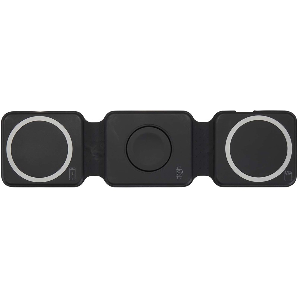 Armus 3-in-1 15W recycled plastic foldable wireless charger