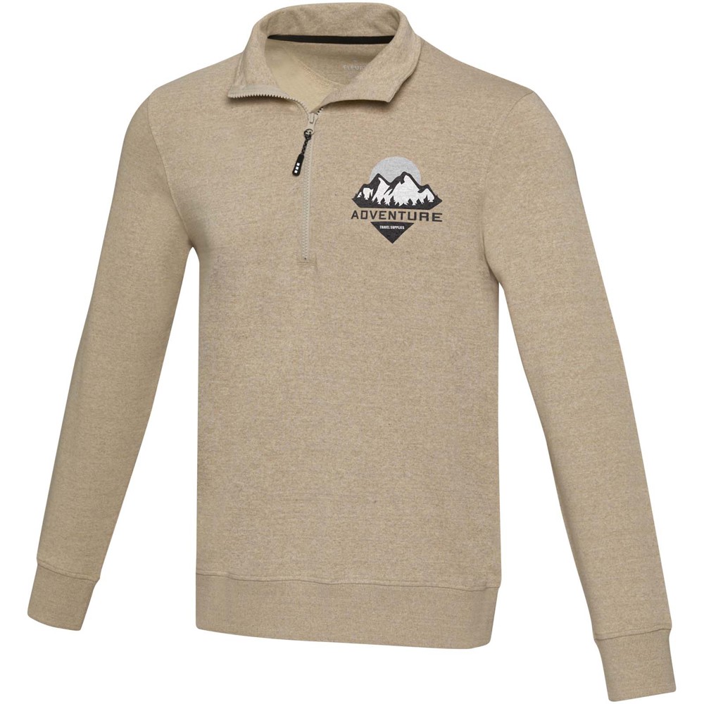 Tin 280 g/m² unisex Aware™ recycled quarter zip sweater 