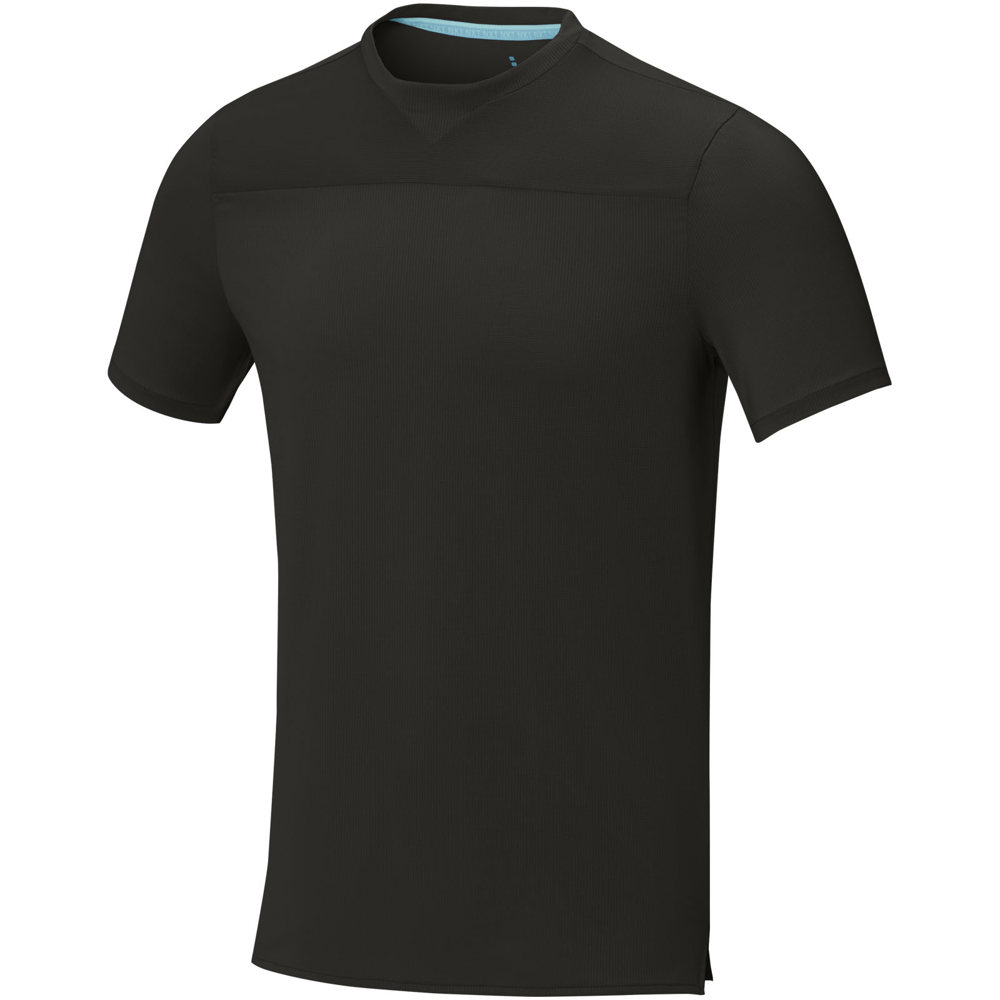 Borax 160 g/m2 short sleeve men's GRS recycled cool fit t-shirt - Black