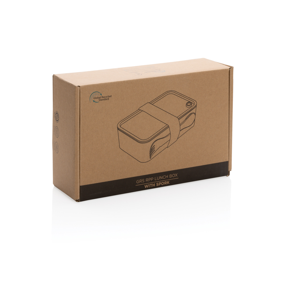 PP lunch box with spork