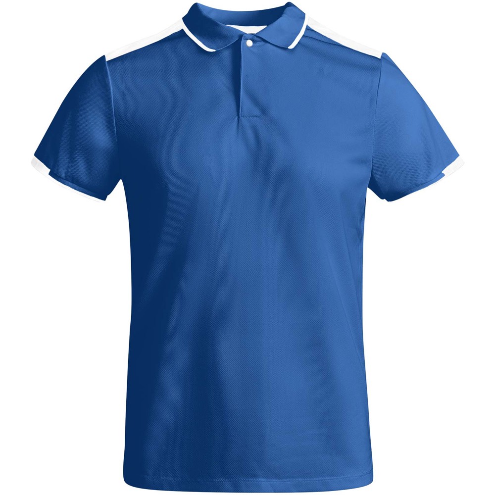 Tamil 150 g/m² short sleeve men's sports polo - Royal blue, White