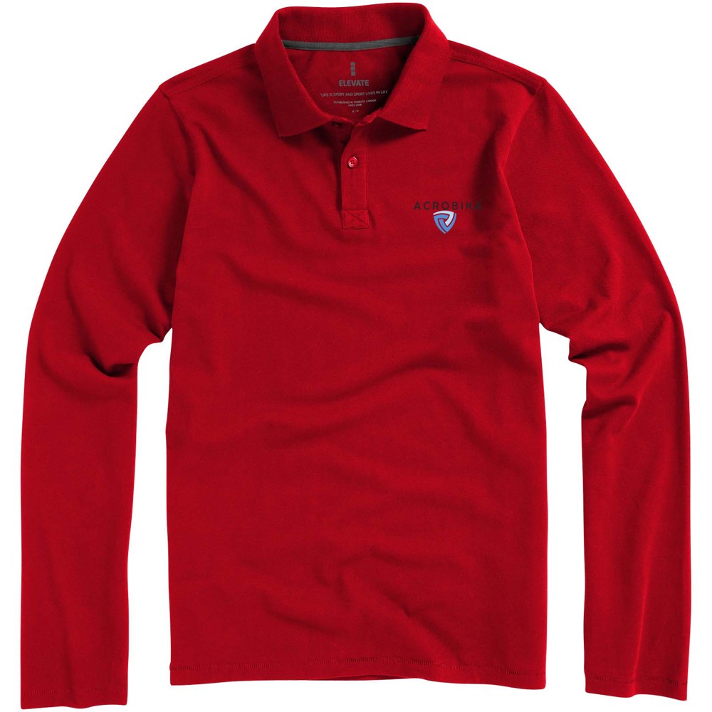 Calgary 180 g/m2 long sleeve men's polo