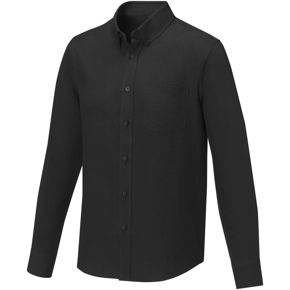 Pollux 130 g/m2 long sleeve men's shirt - Black