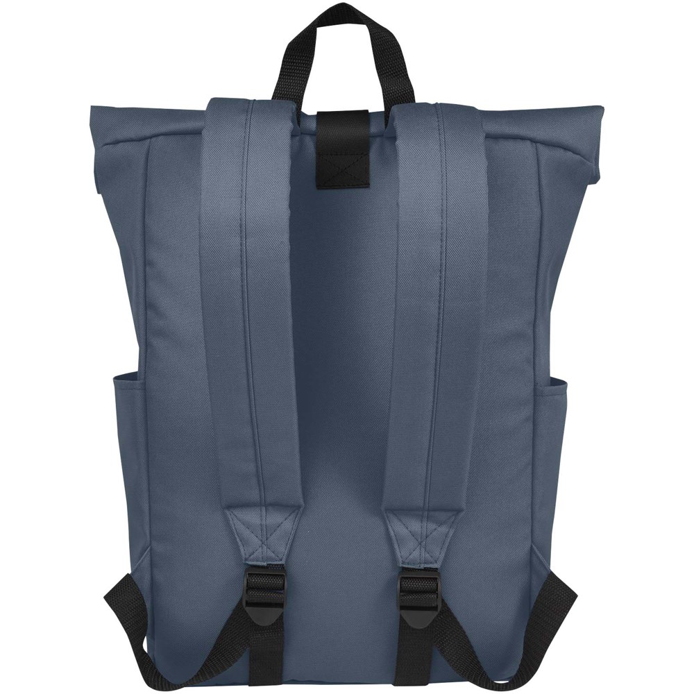 Byron 15.6" GRS RPET roll-top backpack 18L