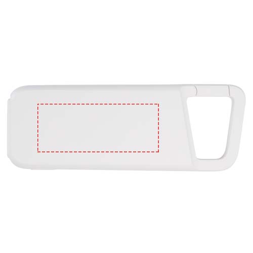 Alkes 5000 mAh 12W recycled plastic water resistant power bank with carabiner