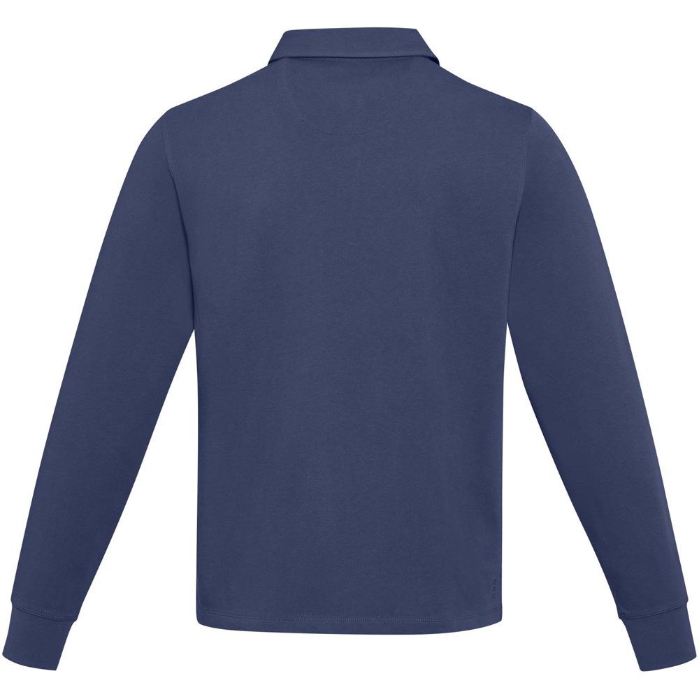 Clyde unisex organic rugby polo sweatshirt