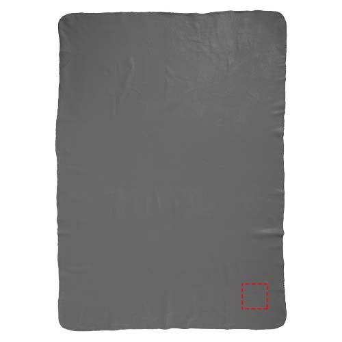 Huggy fleece plaid blanket with carry pouch 150x120 cm