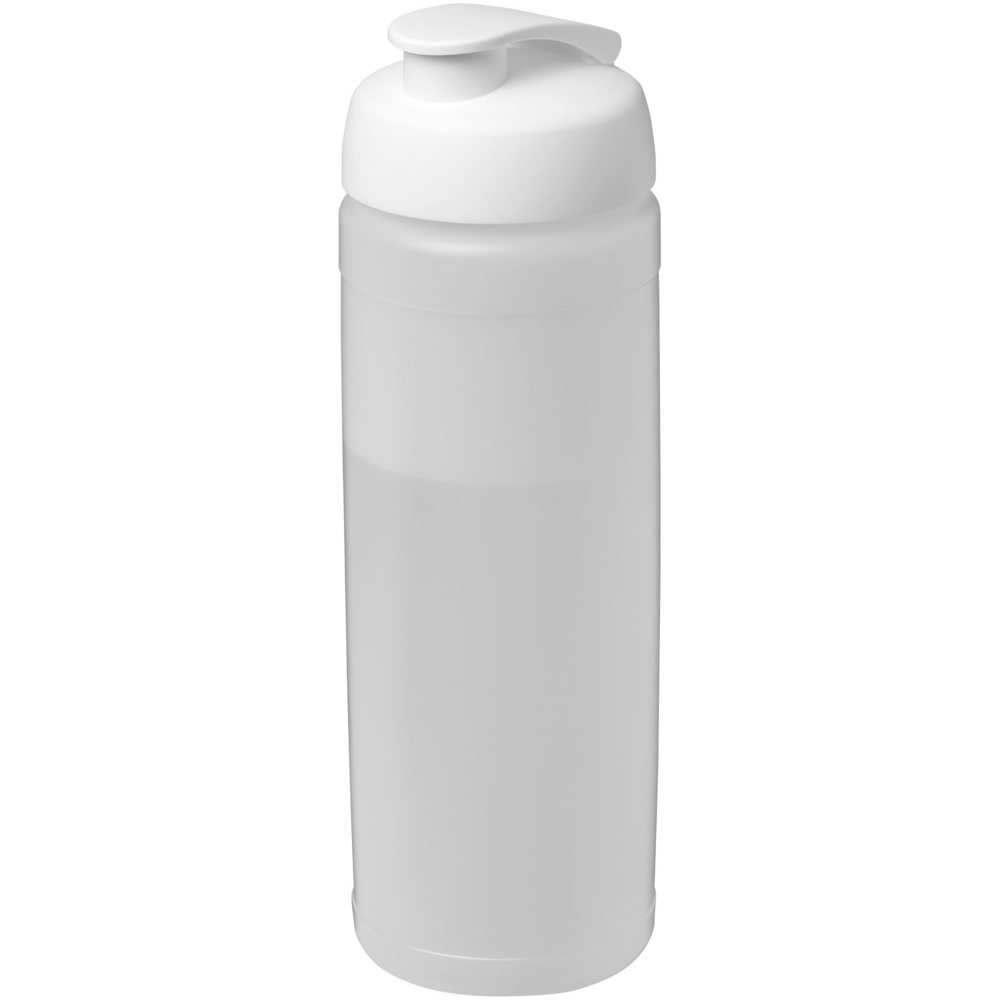 Baseline® Plus 750 ml flip lid sport bottle - Transparent, White