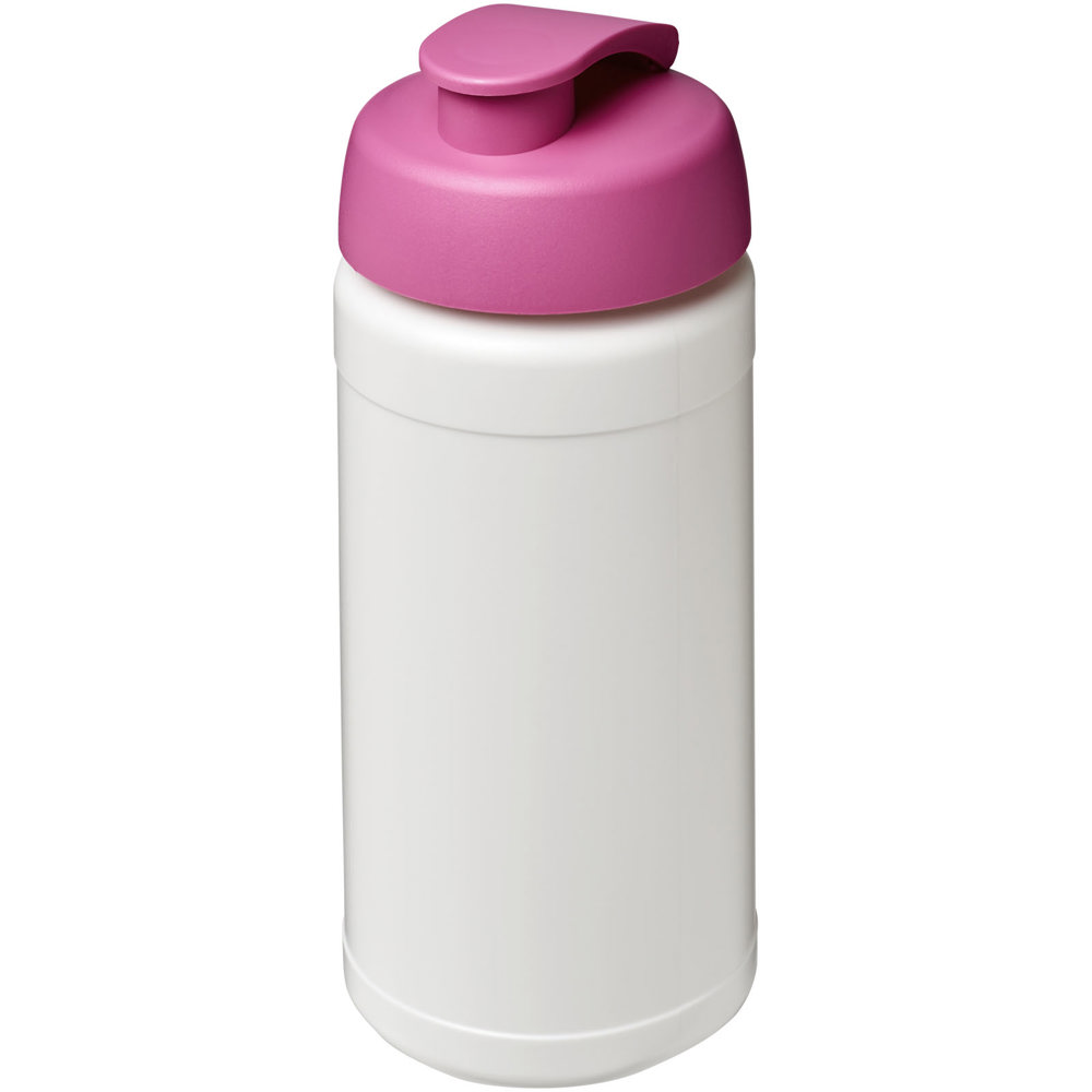 Baseline® Plus 500 ml flip lid sport bottle - White, Pink