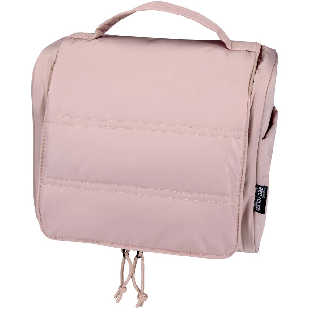 Puffer GRS recycled hangable toiletry bag 8L - Dusty Pink