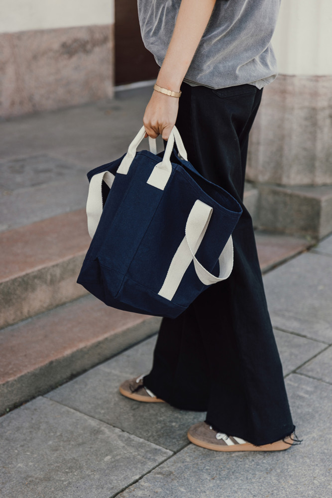 BEAU AWARE™ Beach bag 400gsm recycled canvas, with side hand