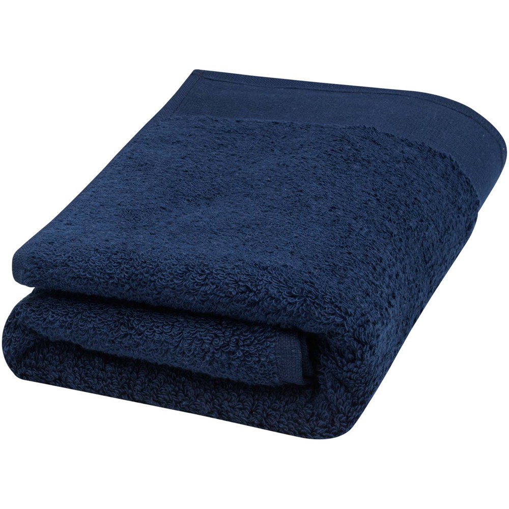 Nora 550 g/m² cotton towel 50x100 cm - Navy