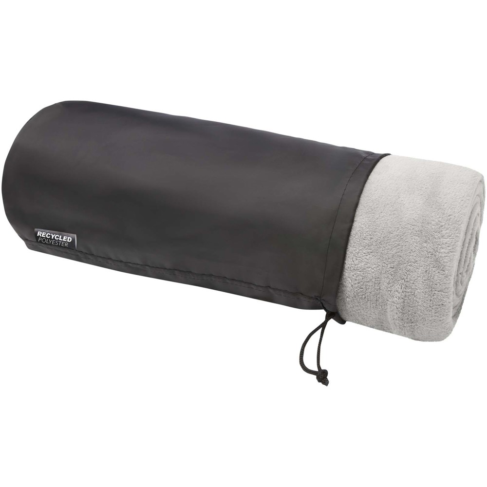 Lily GRS certified RPET coral fleece blanket - Grey