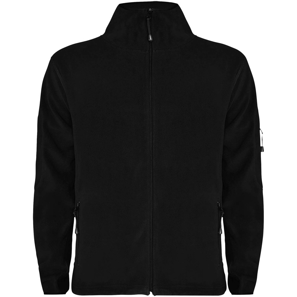 Luciane men's full zip fleece jacket - Black