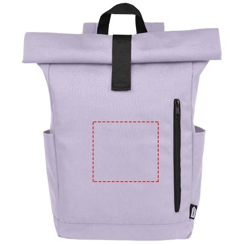 Byron 15.6" GRS RPET roll-top backpack 18L