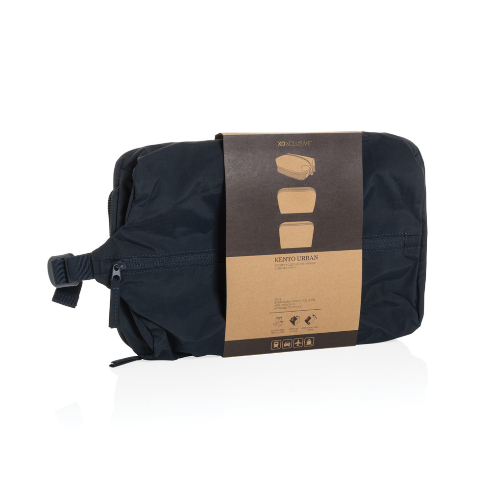 KENTO URBAN RCS recycled nylon packing cube set