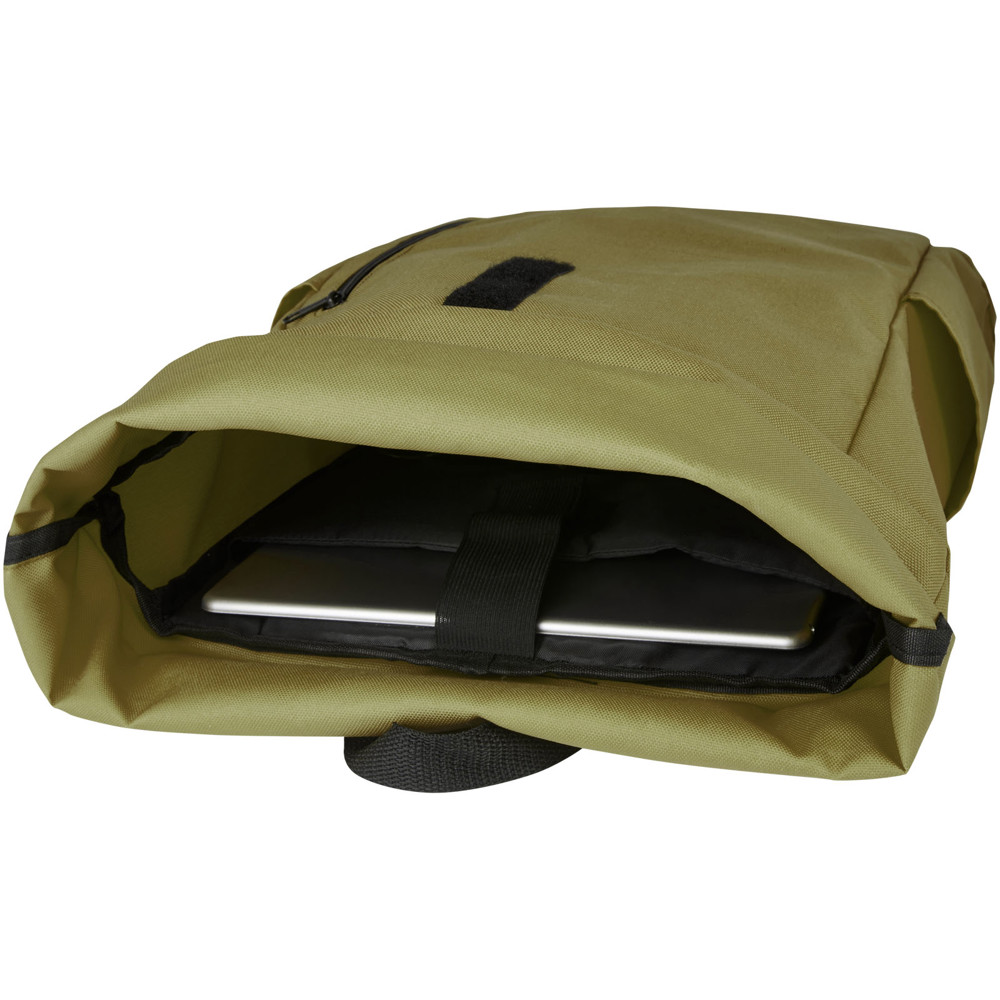 Byron 15.6" GRS RPET roll-top backpack 18L
