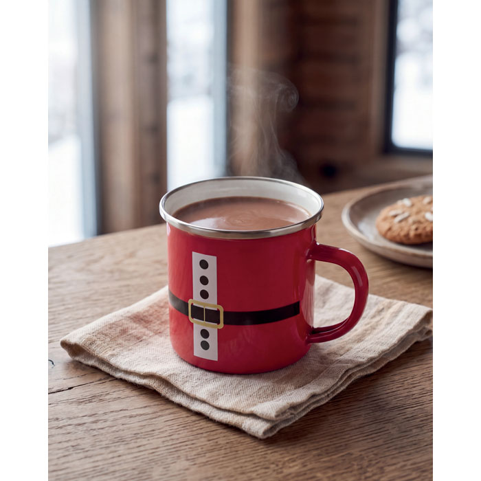 SANTAMEL - Santa enamel vintage mug 300ml