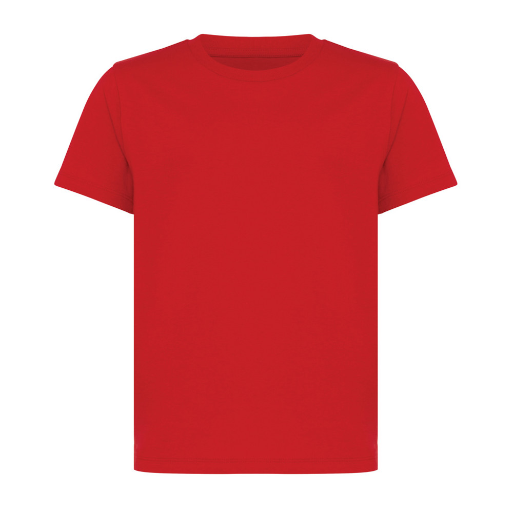IQONIQ Koli kids lightweight recycled cotton t-shirt - red (± PMS 19-1757 TCX)
