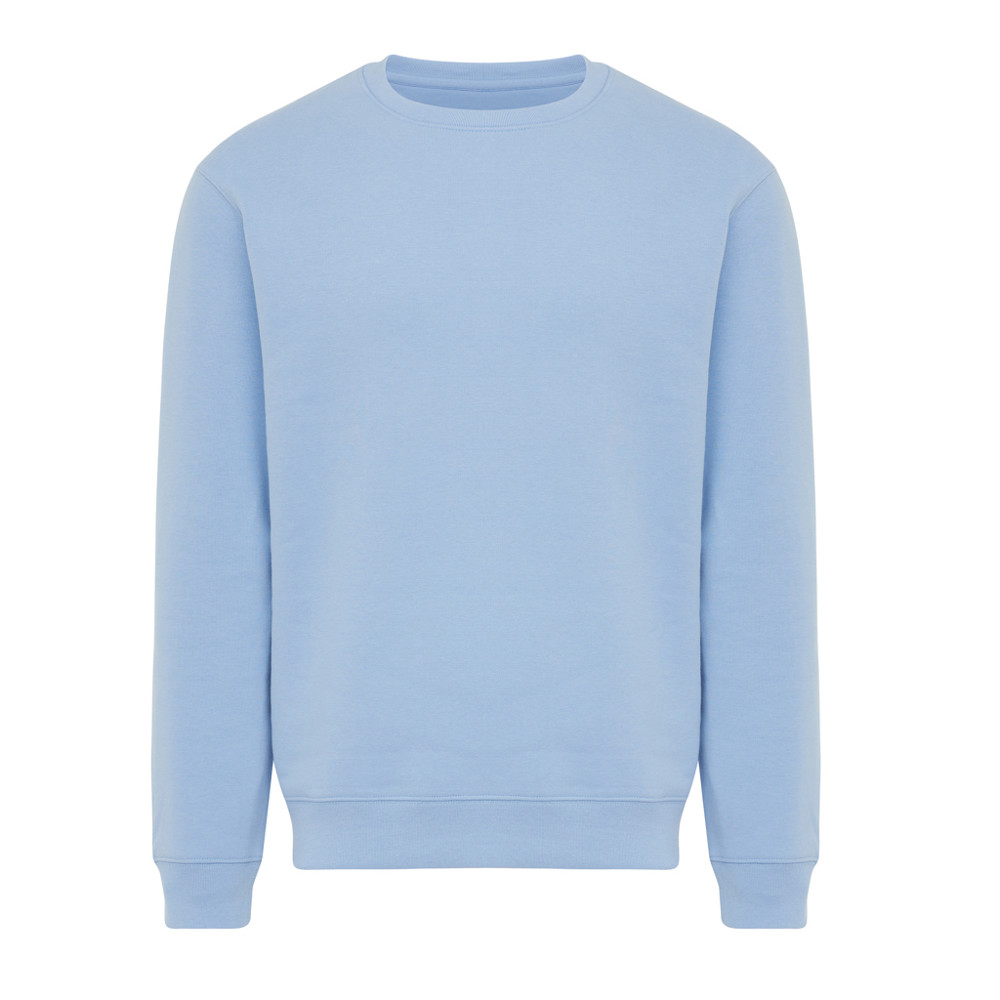 IQONIQ Torla recycled cotton crew neck - sky blue (± PMS 15-3930 TCX)