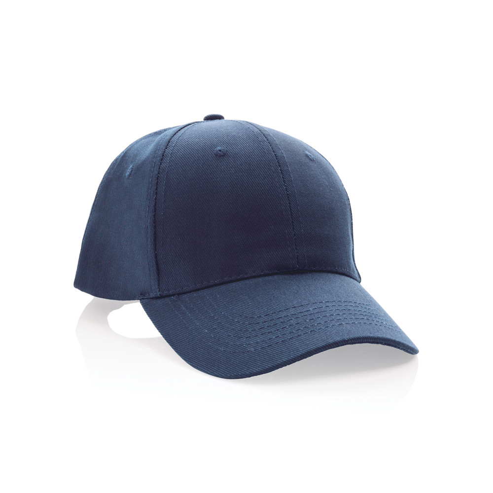 Impact 6 panel 280gr Recycled cotton cap with AWARE™ tracer - navy (± PMS 539)
