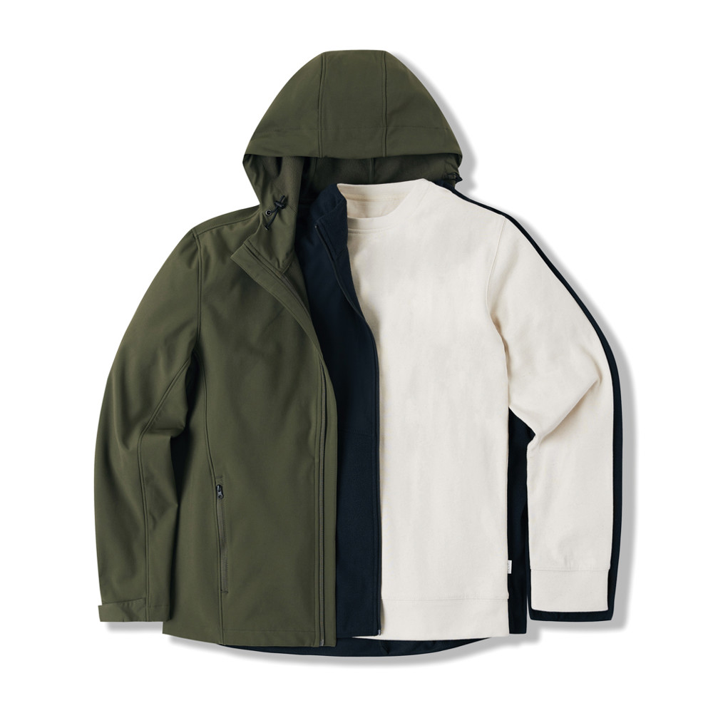 IQONIQ Makalu men recycled polyester soft shell jacket