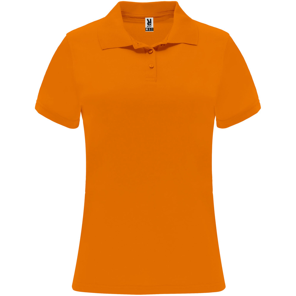 Monzha 150 g/m² short sleeve women's sports polo - Fluor Orange