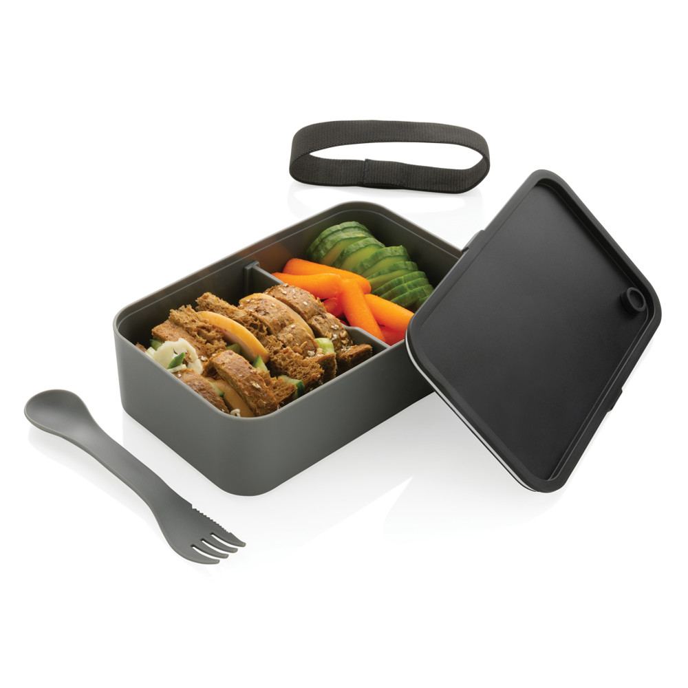PP lunch box with spork