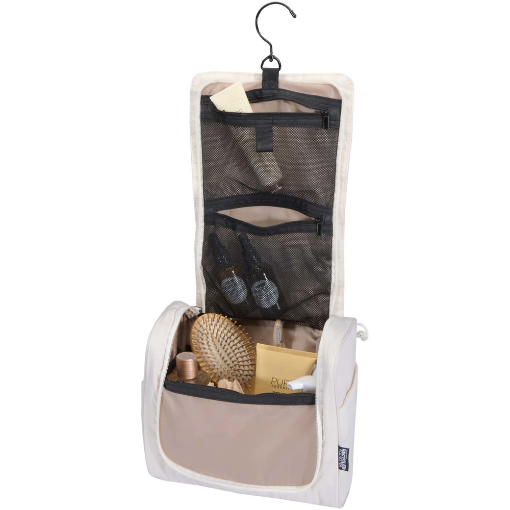 Puffer GRS recycled hangable toiletry bag 8L