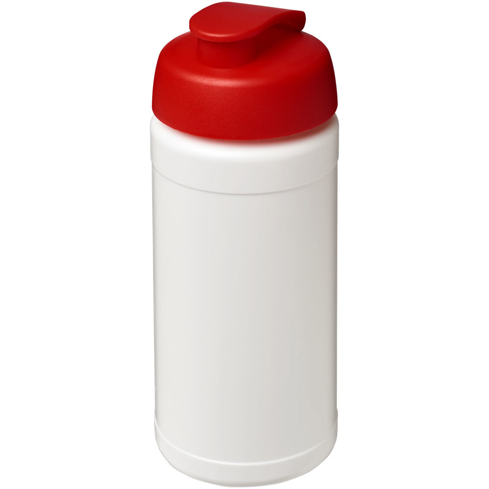 Baseline® Plus 500 ml flip lid sport bottle - White, Red