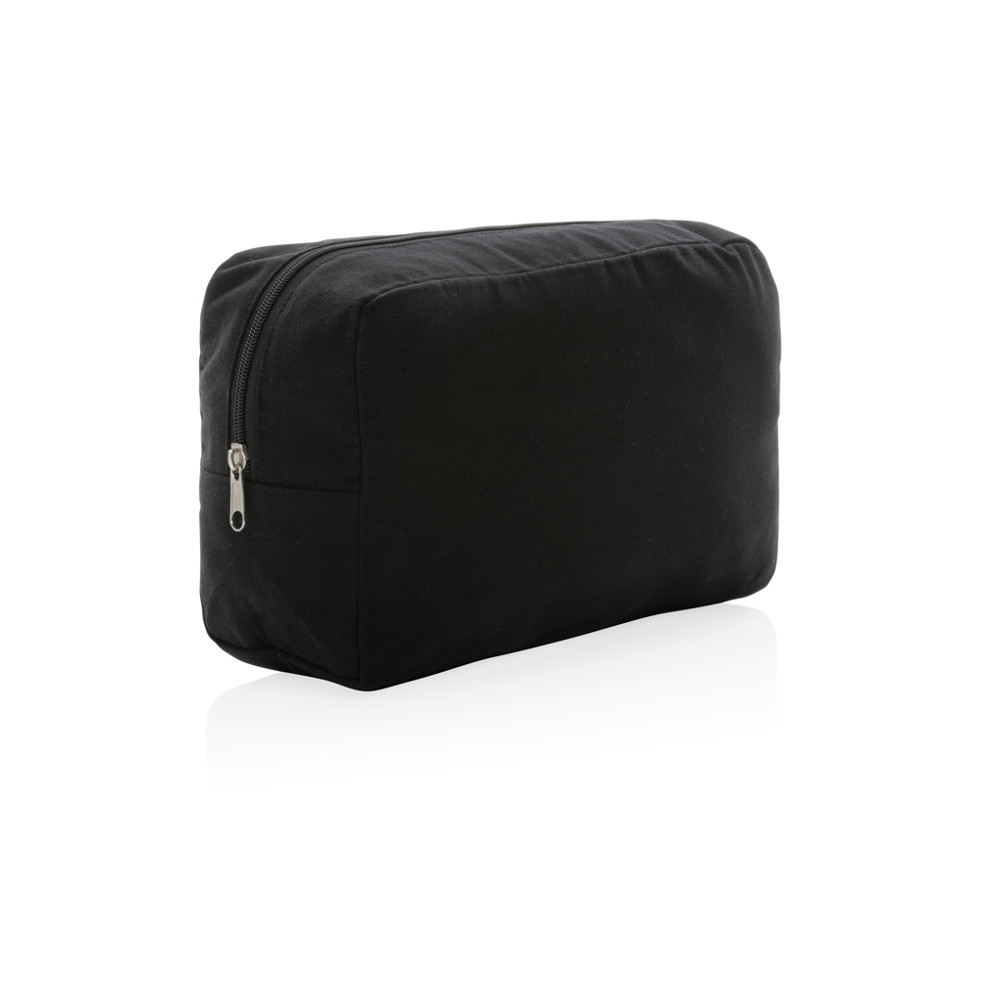 Impact Aware™ 285 gsm rcanvas toiletry bag undyed - black (± PMS Black)