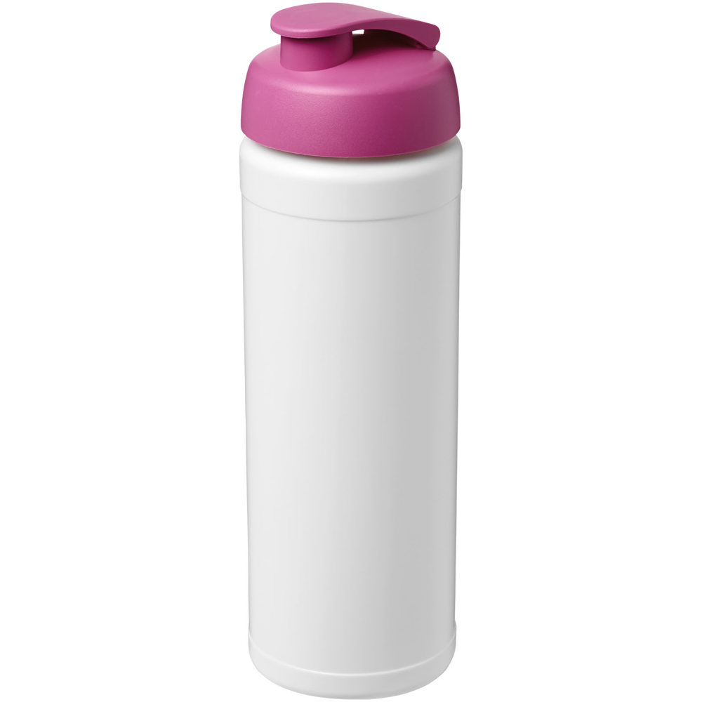 Baseline® Plus 750 ml flip lid sport bottle - White, Pink