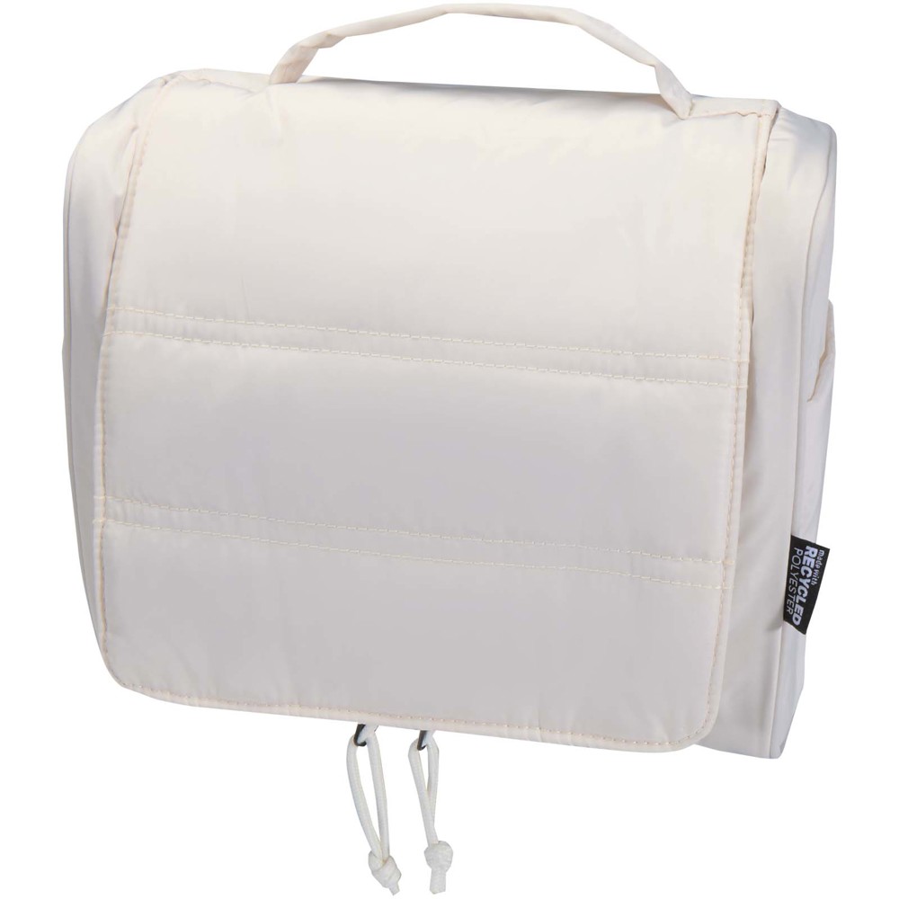 Puffer GRS recycled hangable toiletry bag 8L - Sandstone