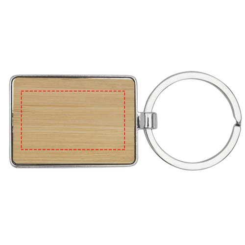 Neta bamboo rectangular keychain