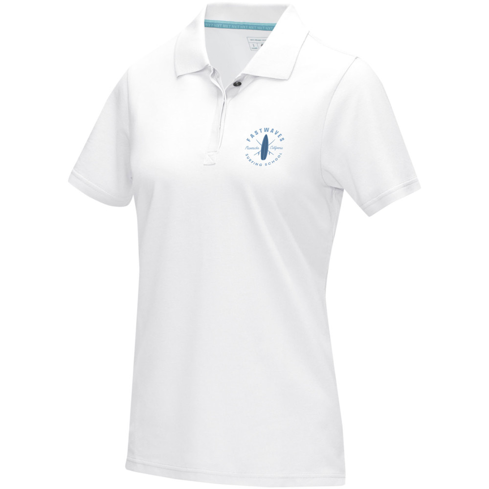 Graphite short sleeve women’s organic polo