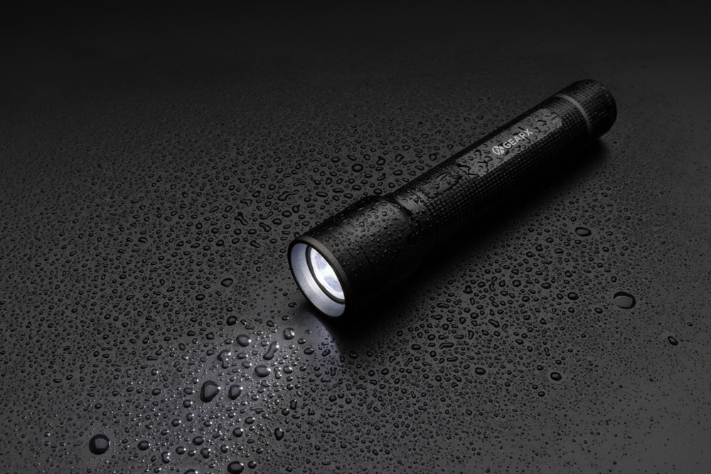 Gear X RCS recycled aluminium USB-rechargeable torch large