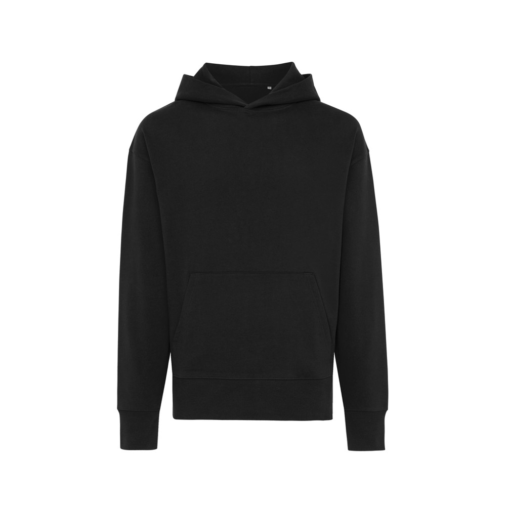 IQONIQ Yoho recycled cotton relaxed hoodie - black (± PMS Black)