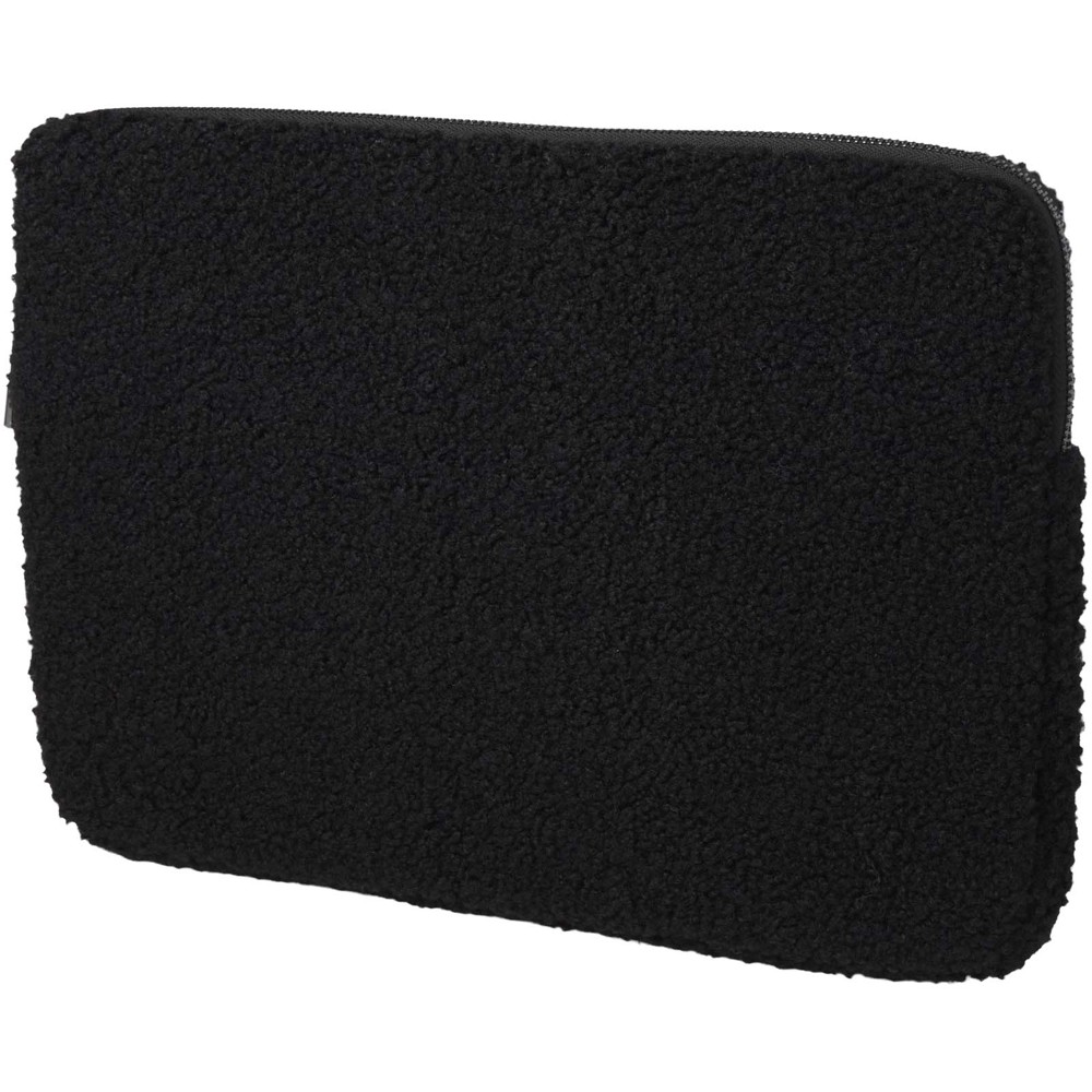 Bear 13" GRS recycled sherpa laptop sleeve 2L - Black