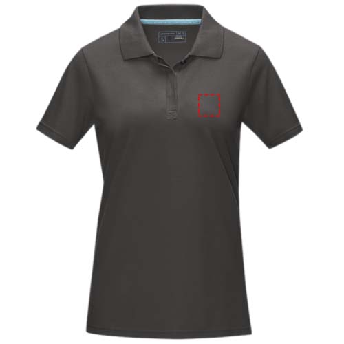 Graphite short sleeve women’s organic polo