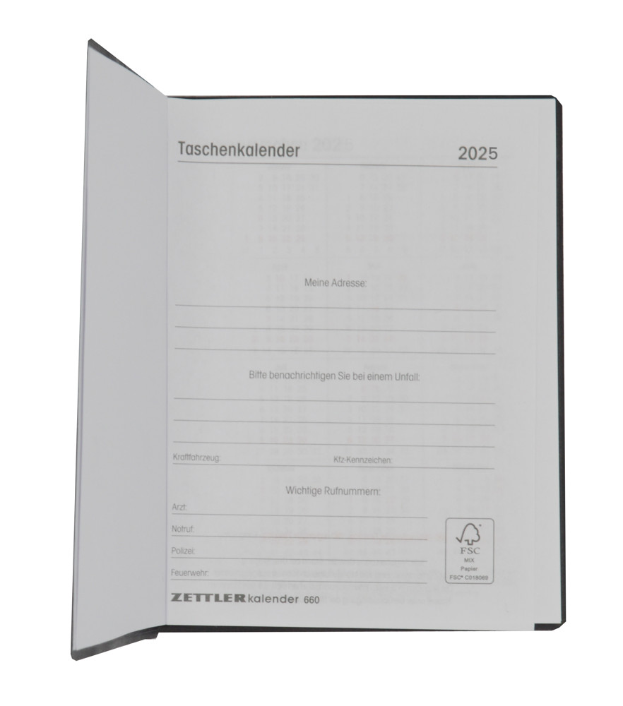 Henkel Pocket Calendar Black