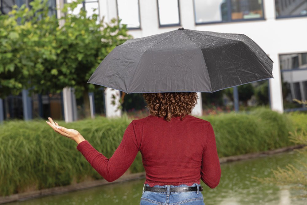 21" Impact AWARE™ RPET 190T Pongee dual colour mini umbrella
